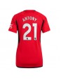 Billige Manchester United Antony #21 Hjemmedrakt Dame 2023-24 Kortermet